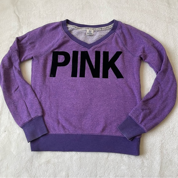 PINK Victoria's Secret Sweaters - PINK Victoria’s Secret Purple Sweater size S